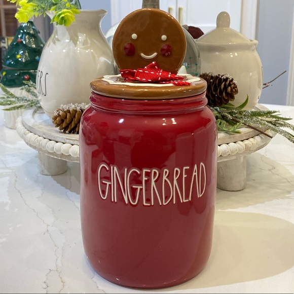 Rae Dunn GINGERBREAD Christmas Canister - Picture 3 of 3